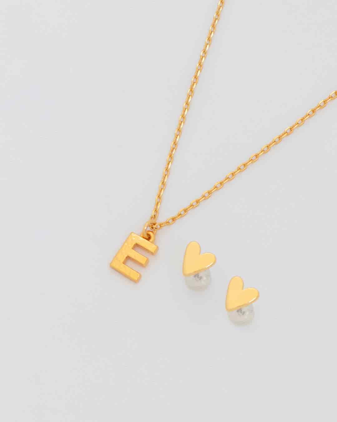 Collar Letra + Aretes - miniatura 1