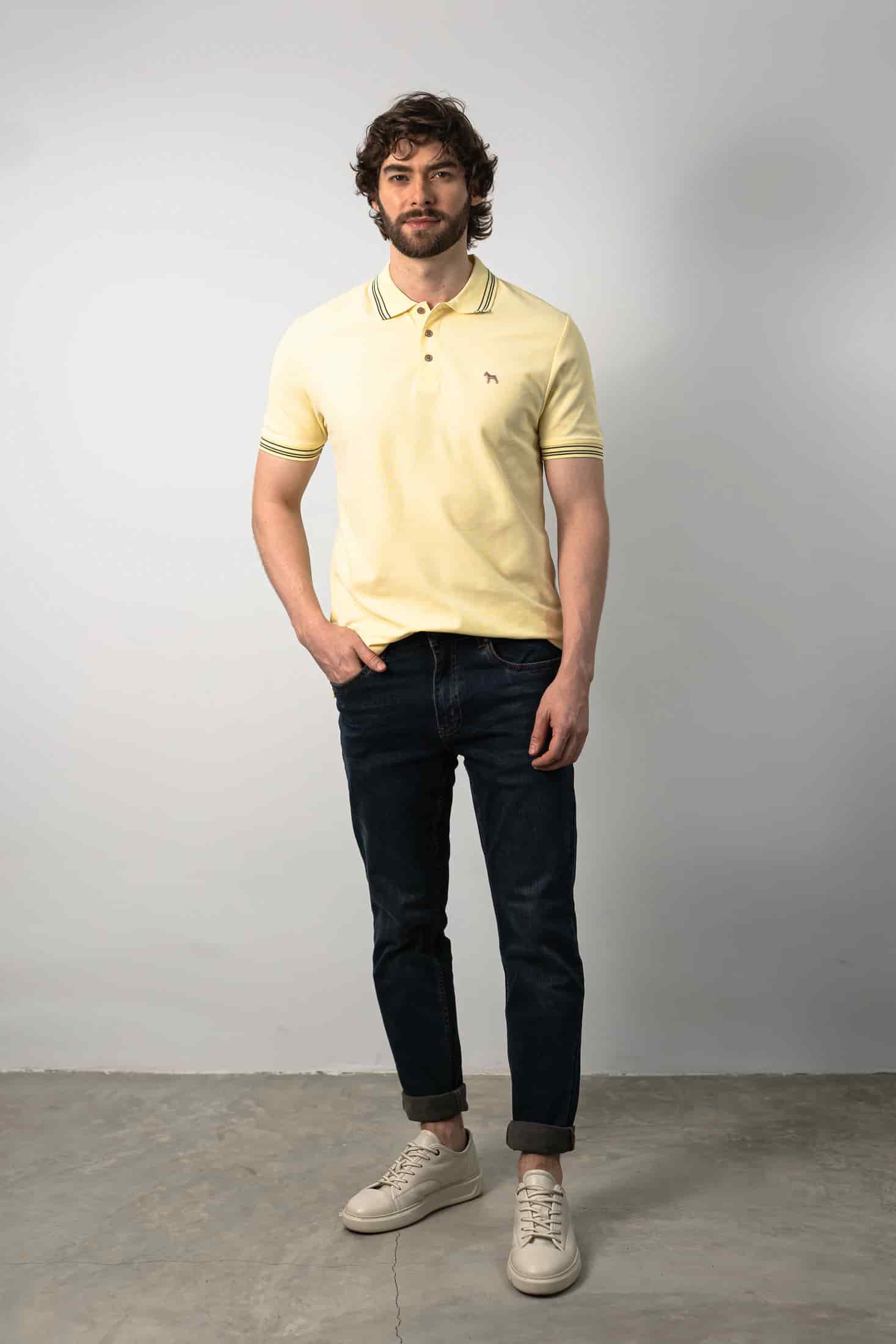 Polo Básica Amarillo Pastel - miniatura 1
