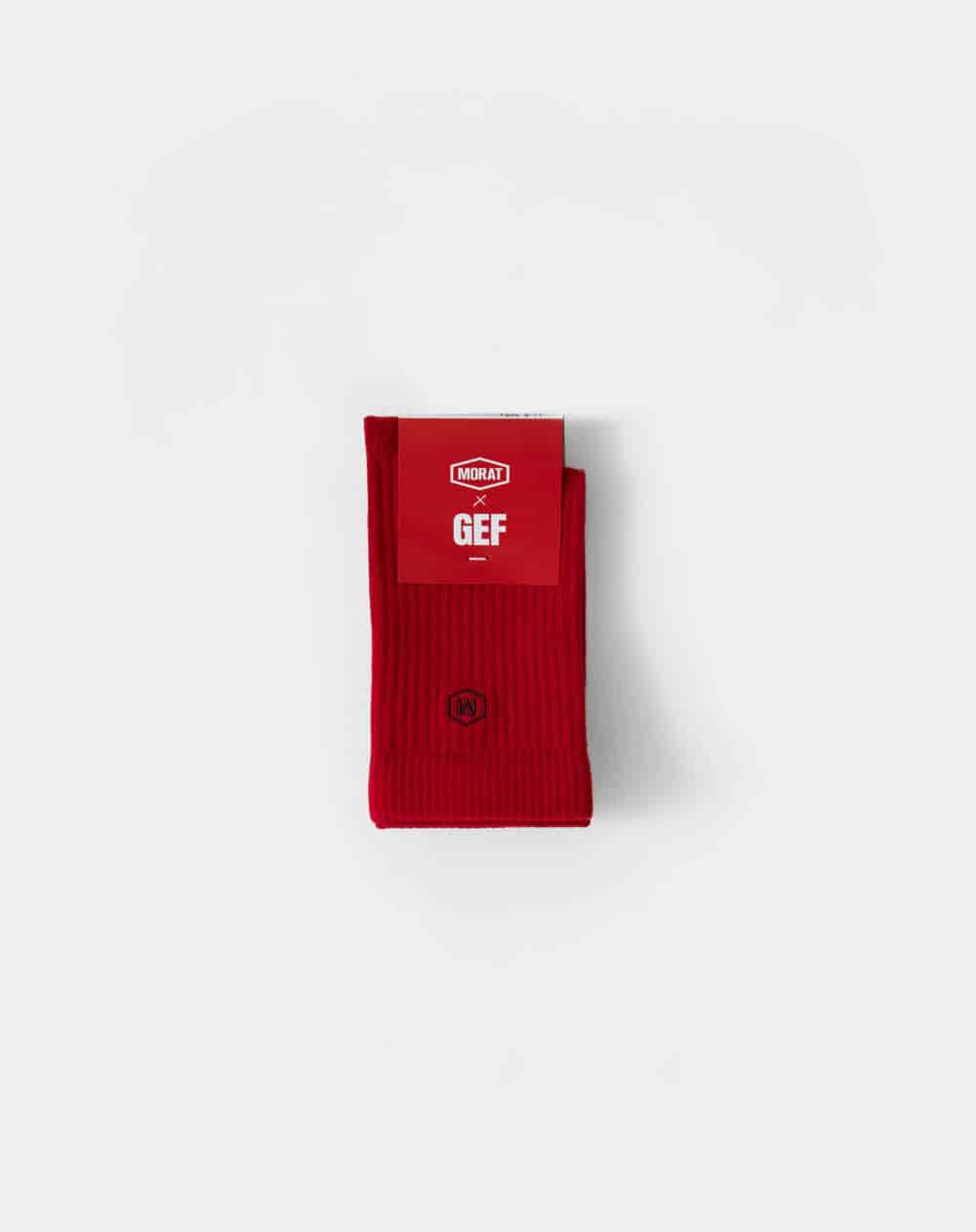 Medias largas rojas unisex GEF | MORAT - miniatura 4