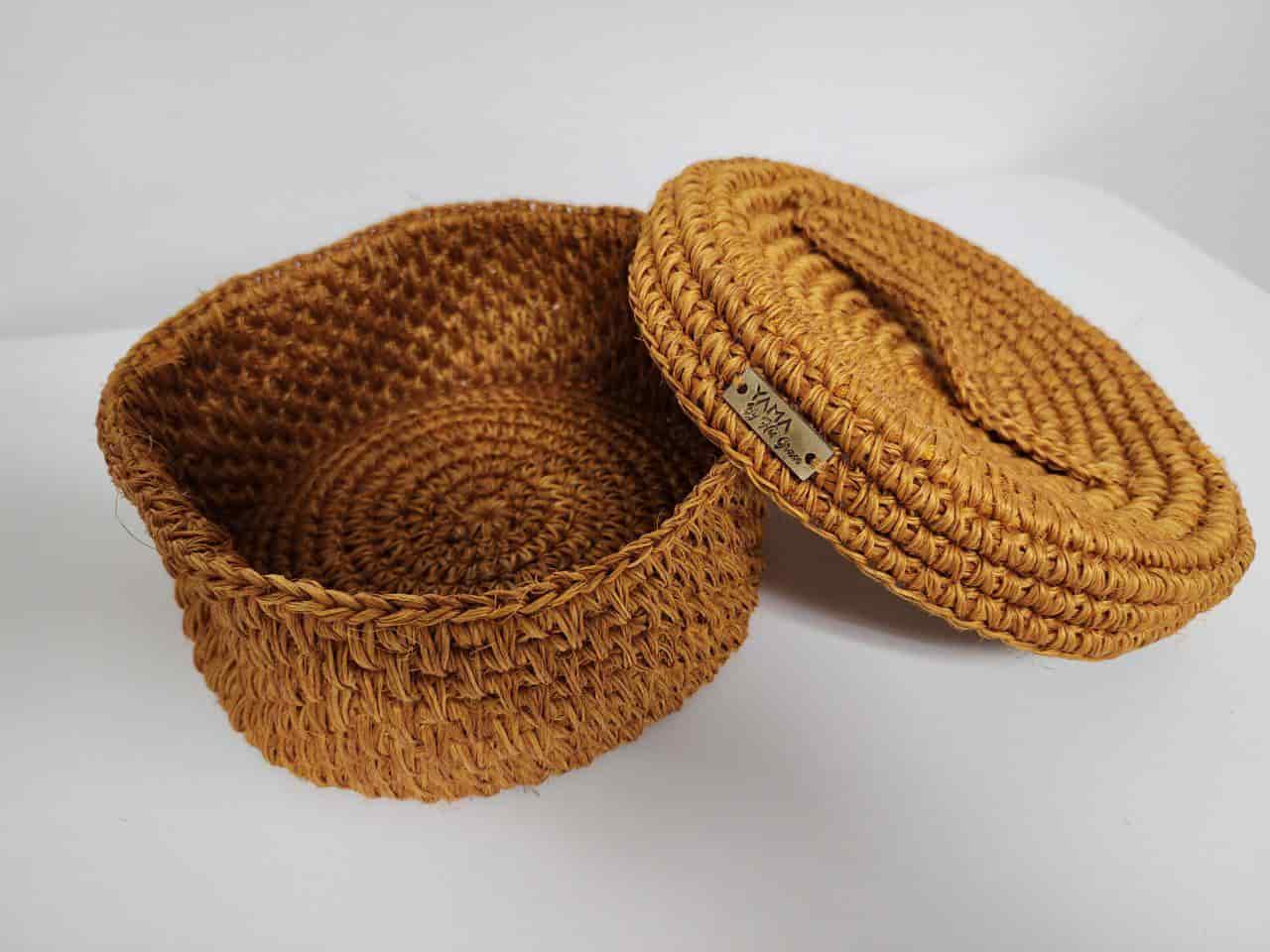 Artisanal Natural Fiber Bread Basket - miniatura 2