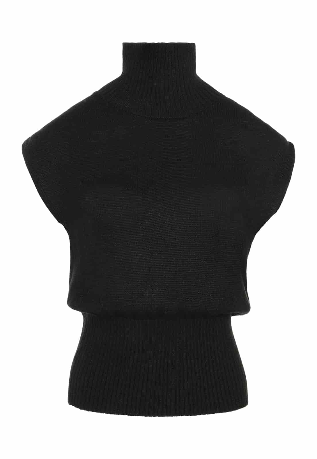 RIB WAIST KNITTED TOP - miniatura 1