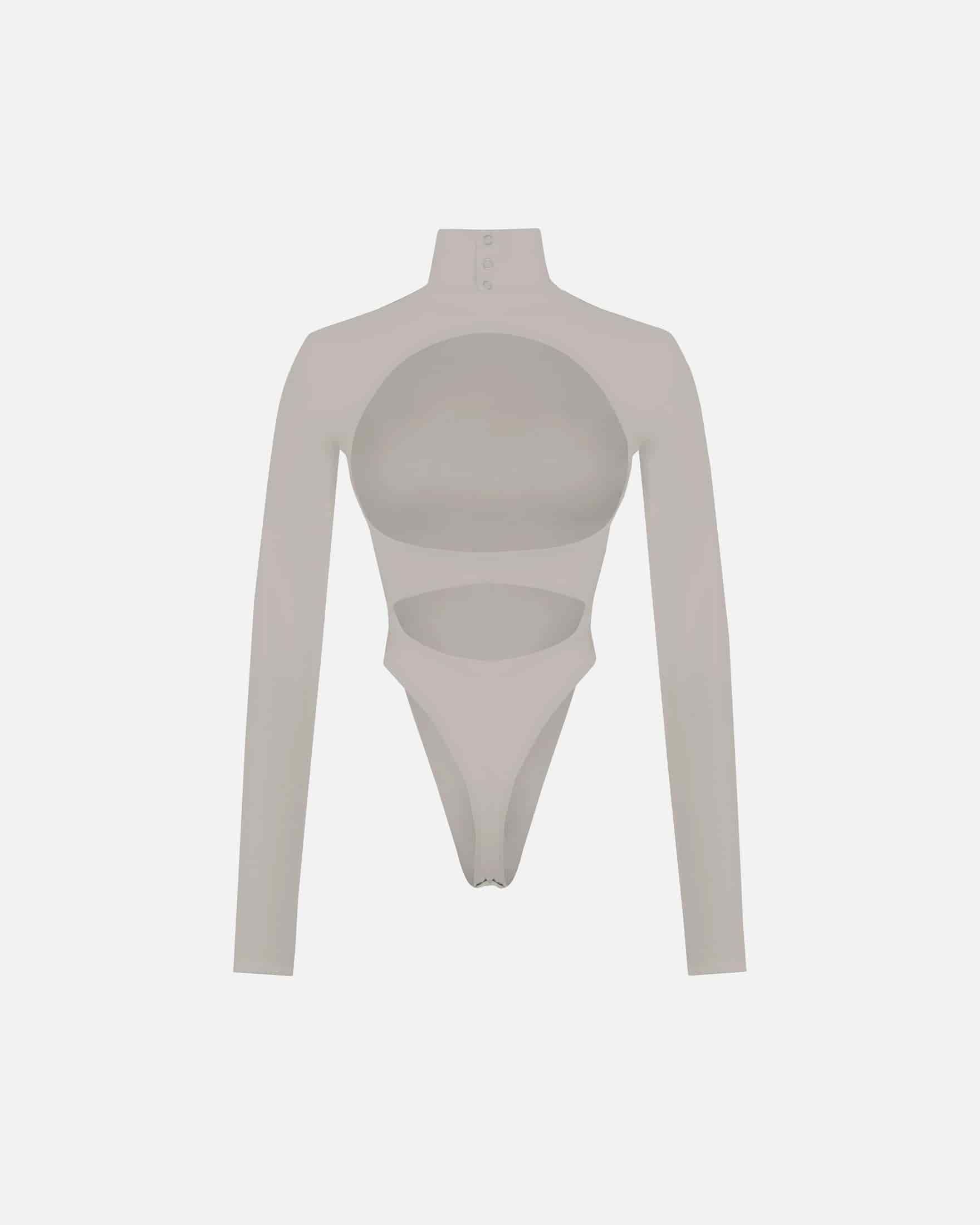 Basics Turtleneck Backless Body White - miniatura 8