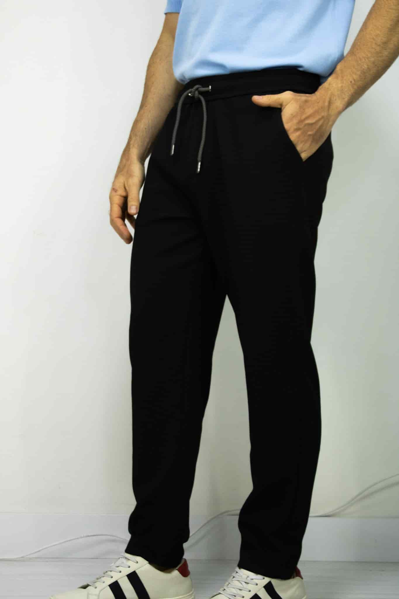 JOGGER TEXTURIZADO NEGRO PARA HOMBRE - miniatura 2