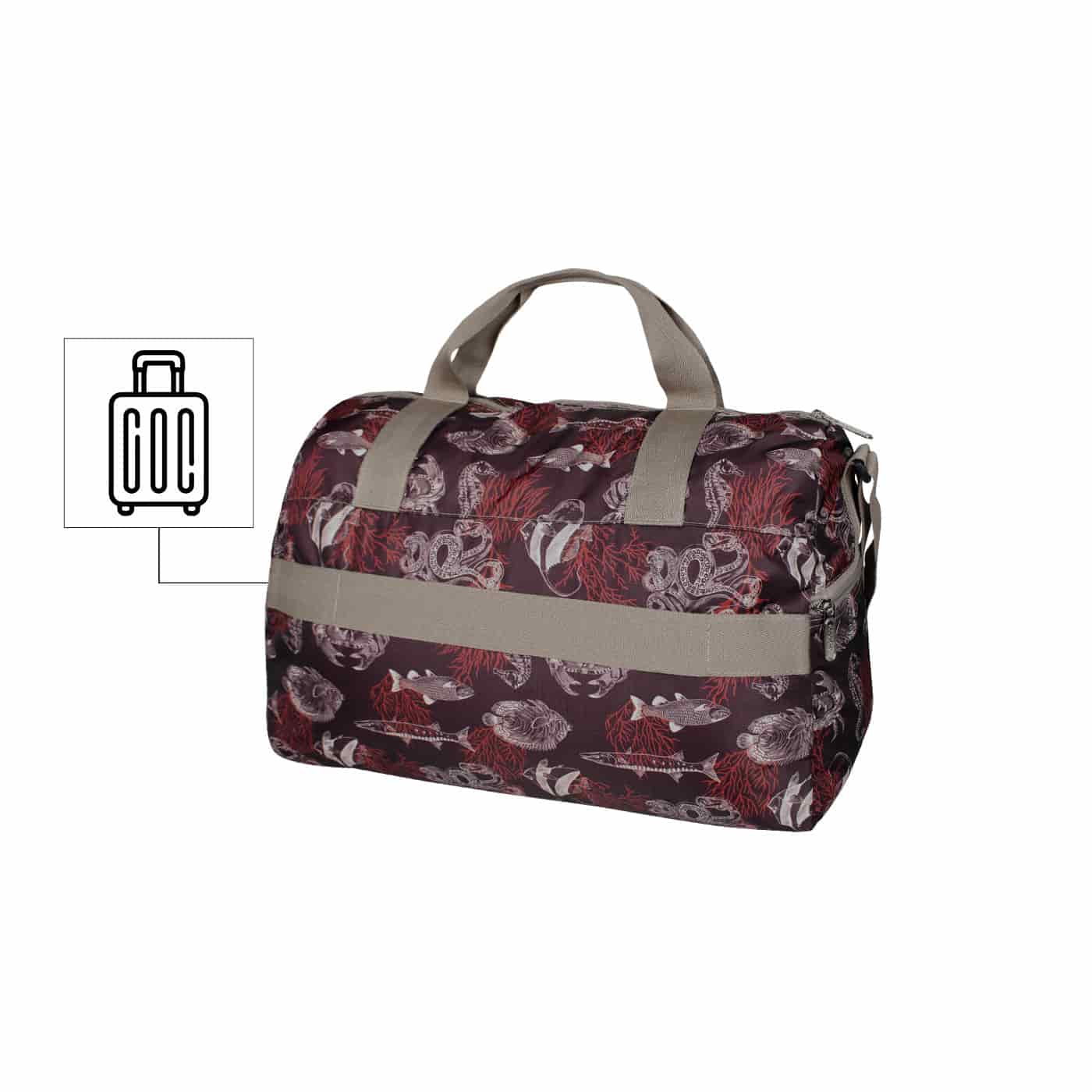 Maleta M ULTRA Plegable Estampado Coral Citybags - miniatura 5