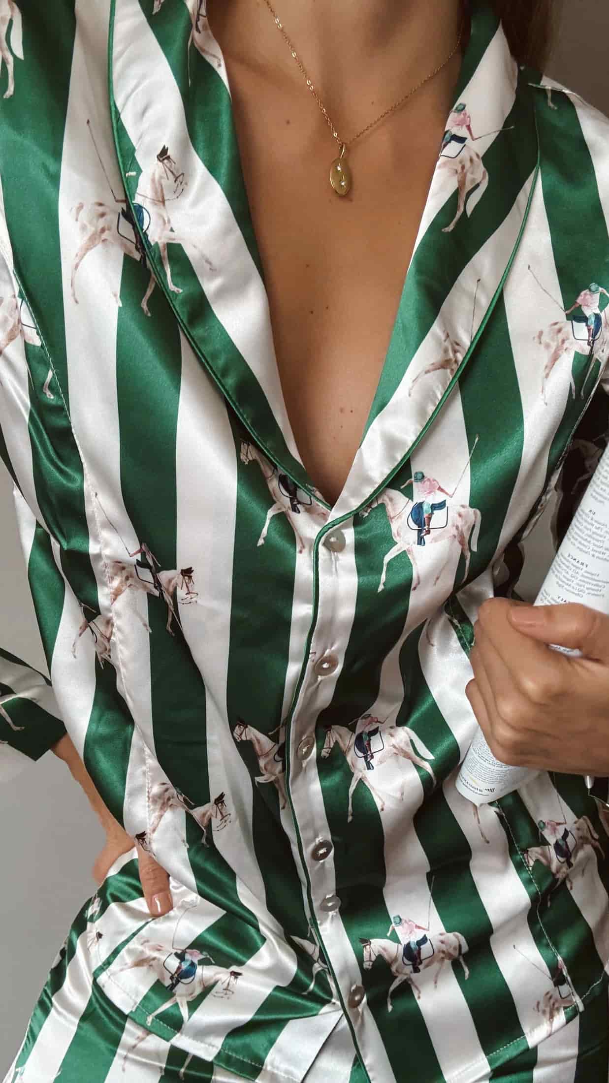 PIJAMA PANTALON POLO GREEN - miniatura 1