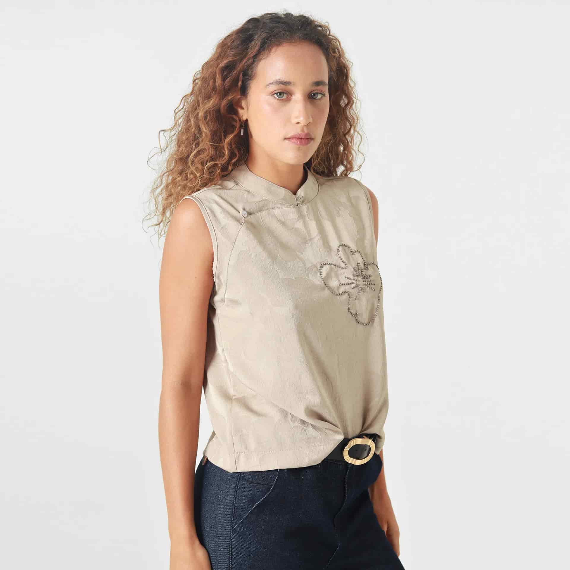 Blusa Cuello Neru Manga Sisa - miniatura 1