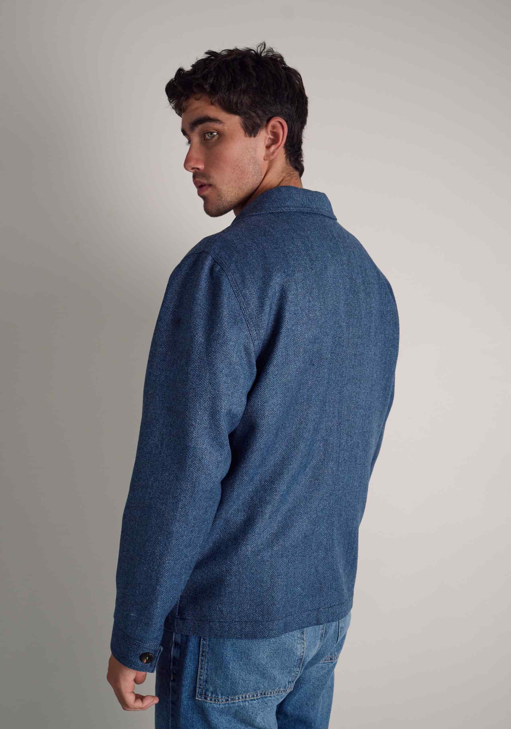 Chaqueta H Clapton Espina Azul Medio - miniatura 5