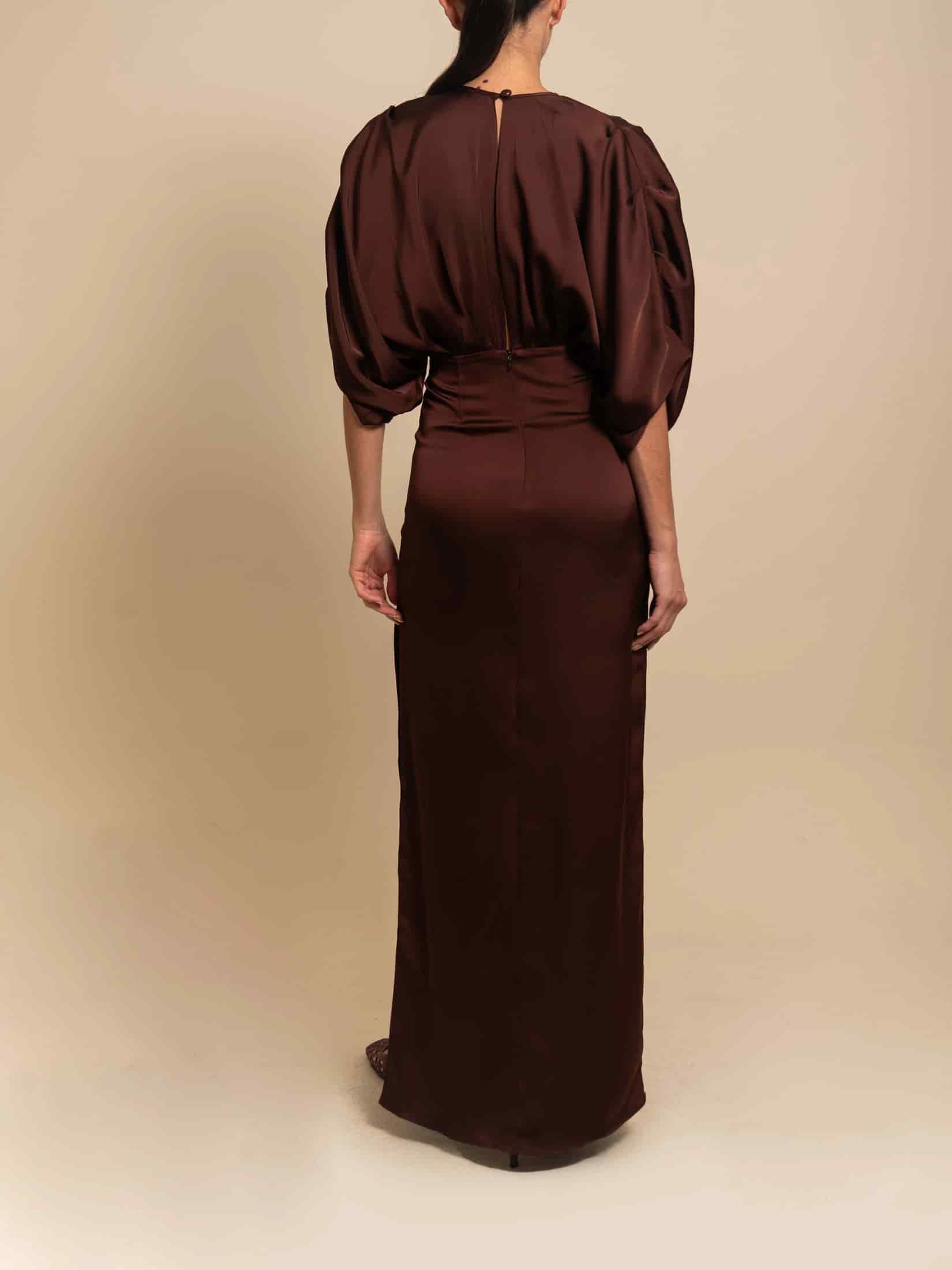 ABBEY DRESS ESPRESSO - miniatura 3