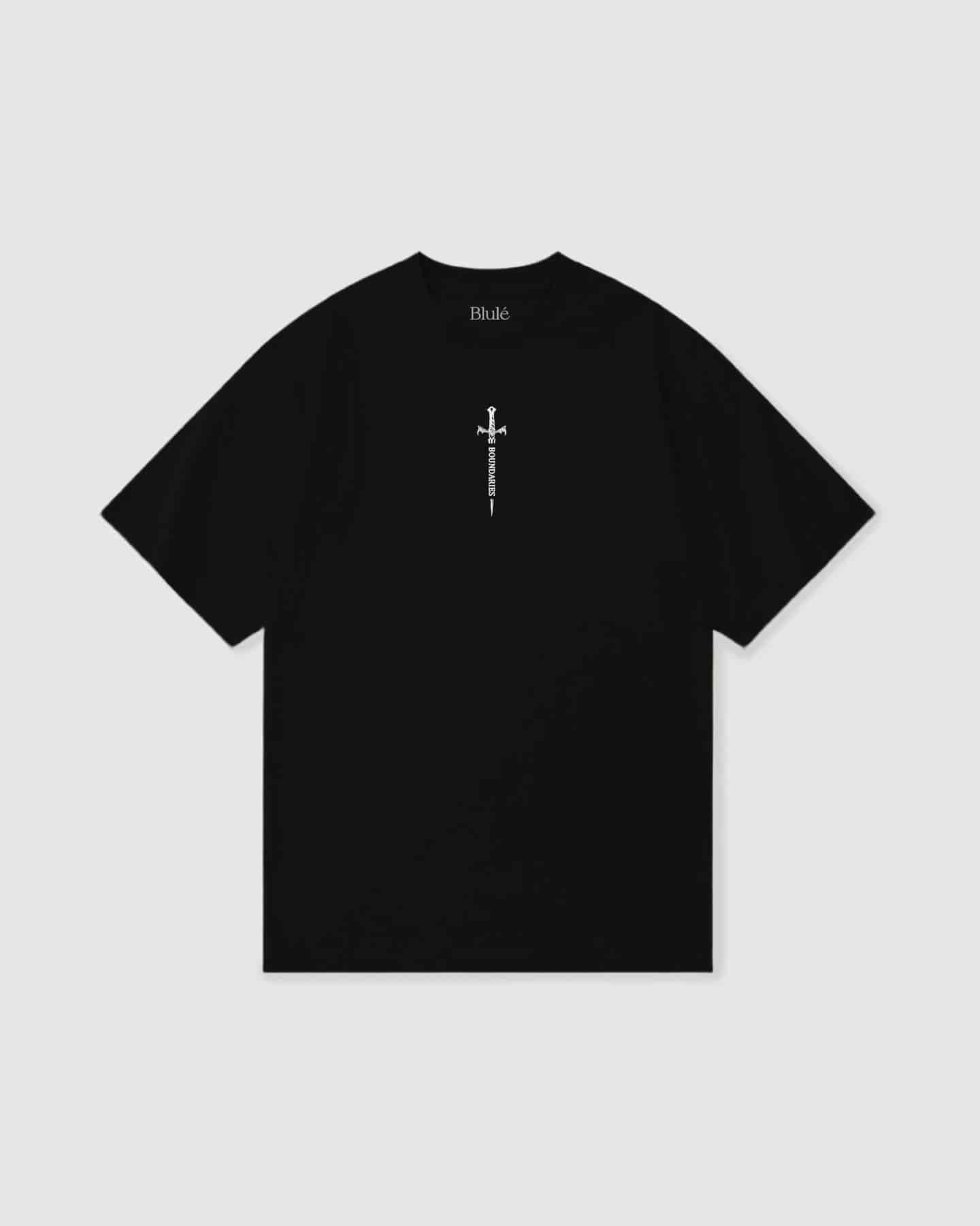 Oversized T Shirt Boundaries Black - miniatura 2