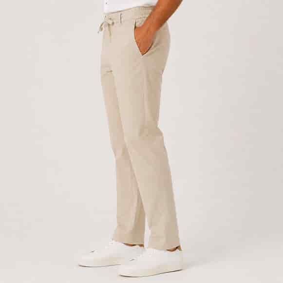 PANTALON RESORTADO 100% POLIESTER HOMBRE - miniatura 3