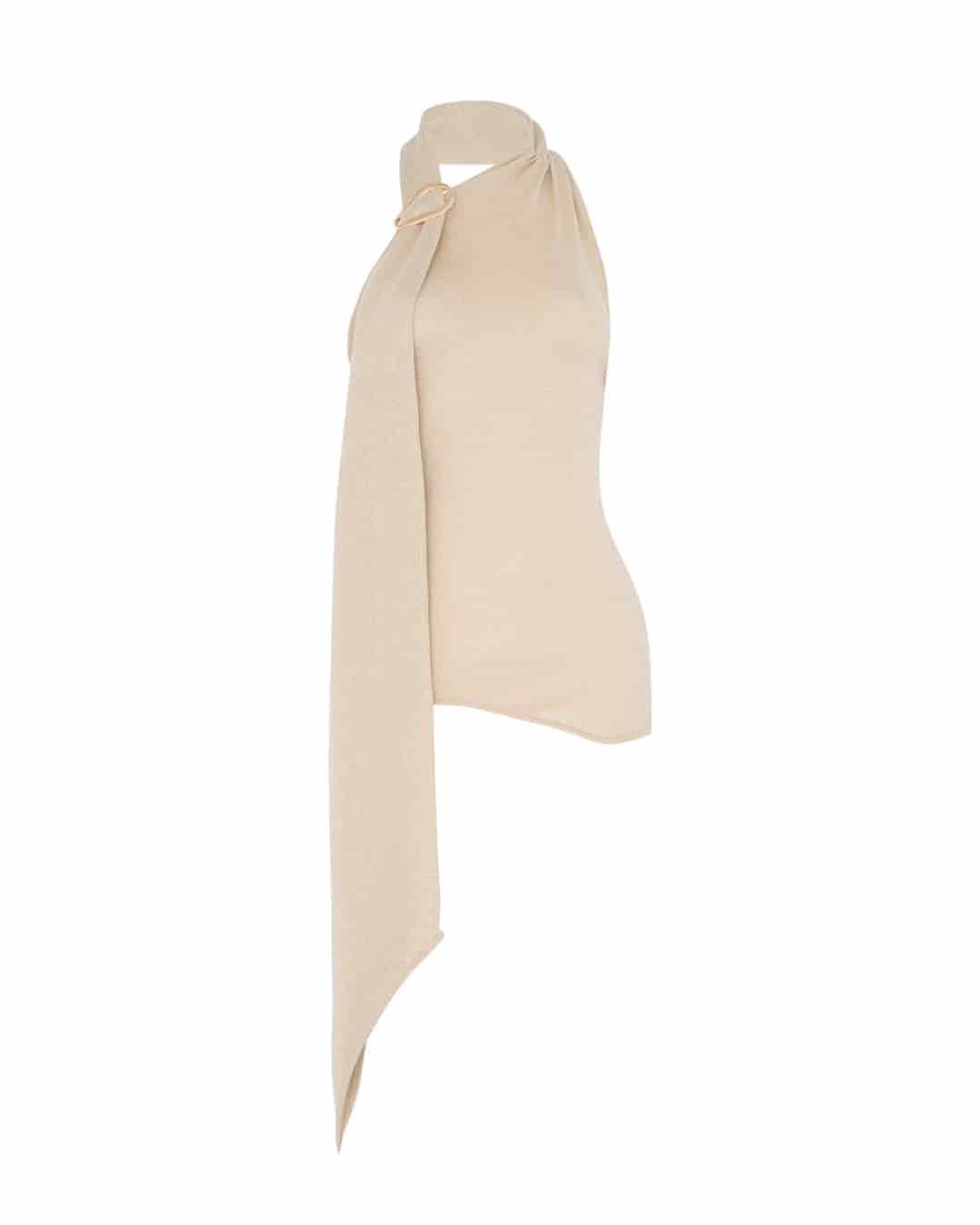 Top Afrodita Beige-Dorado - miniatura 4