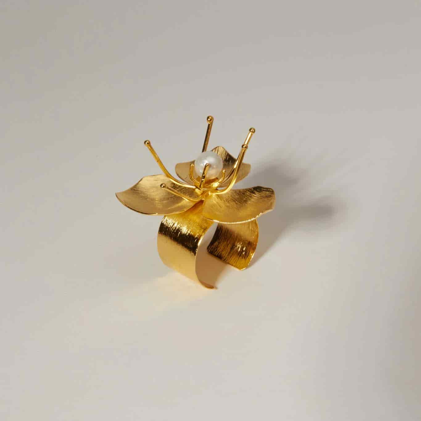 Pearl Flower Ring - miniatura 3