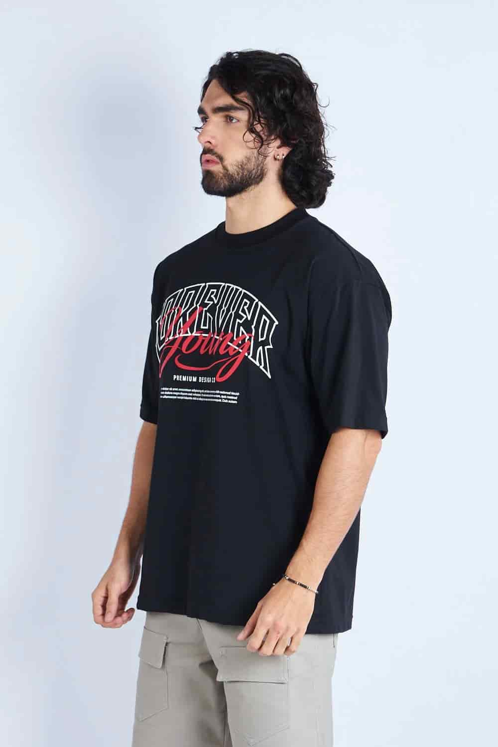 CAMISETA OVERSIZE NEGRA [DROP 0:0] - miniatura 4