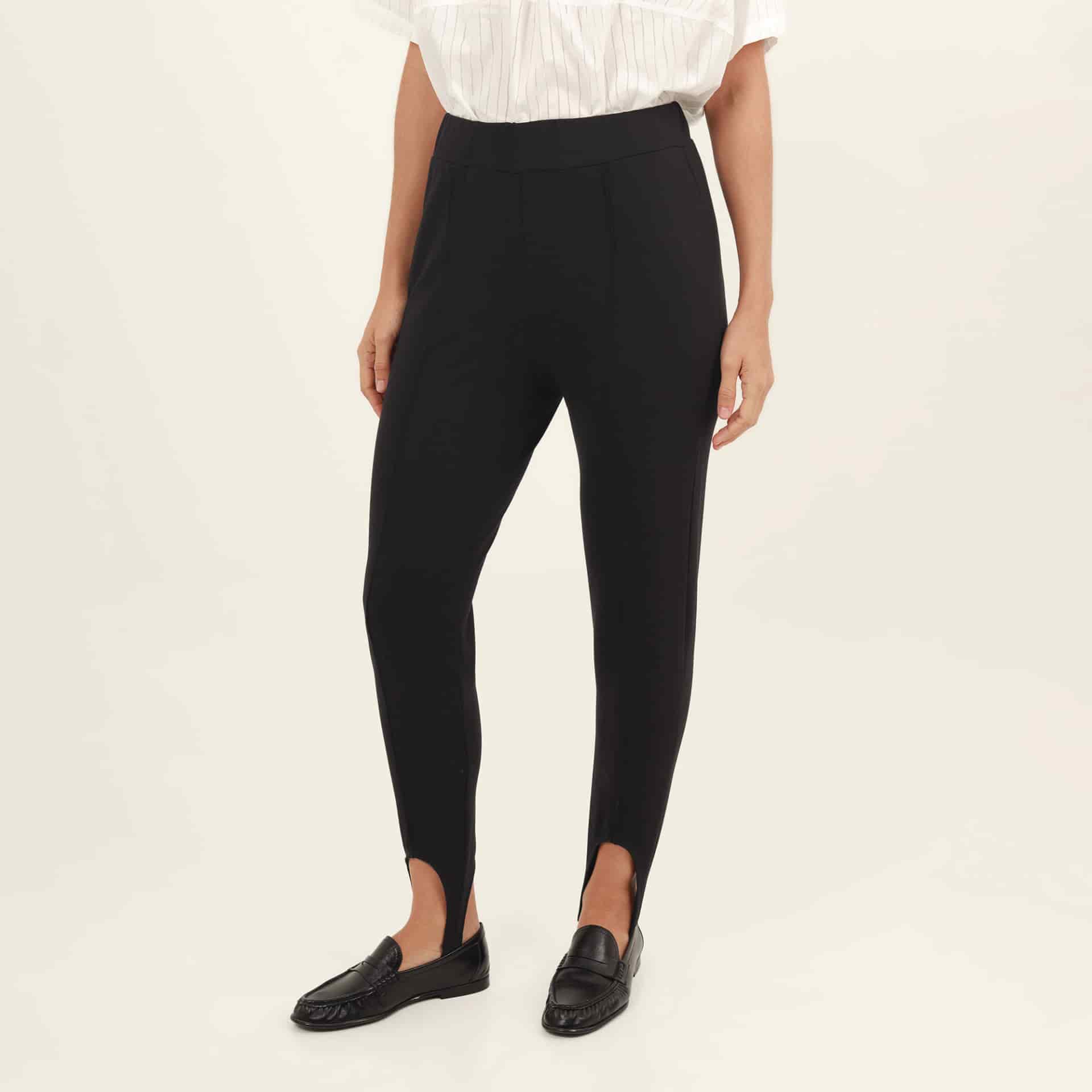 Pantalón con estribo tiro medio bota skinny - miniatura 3