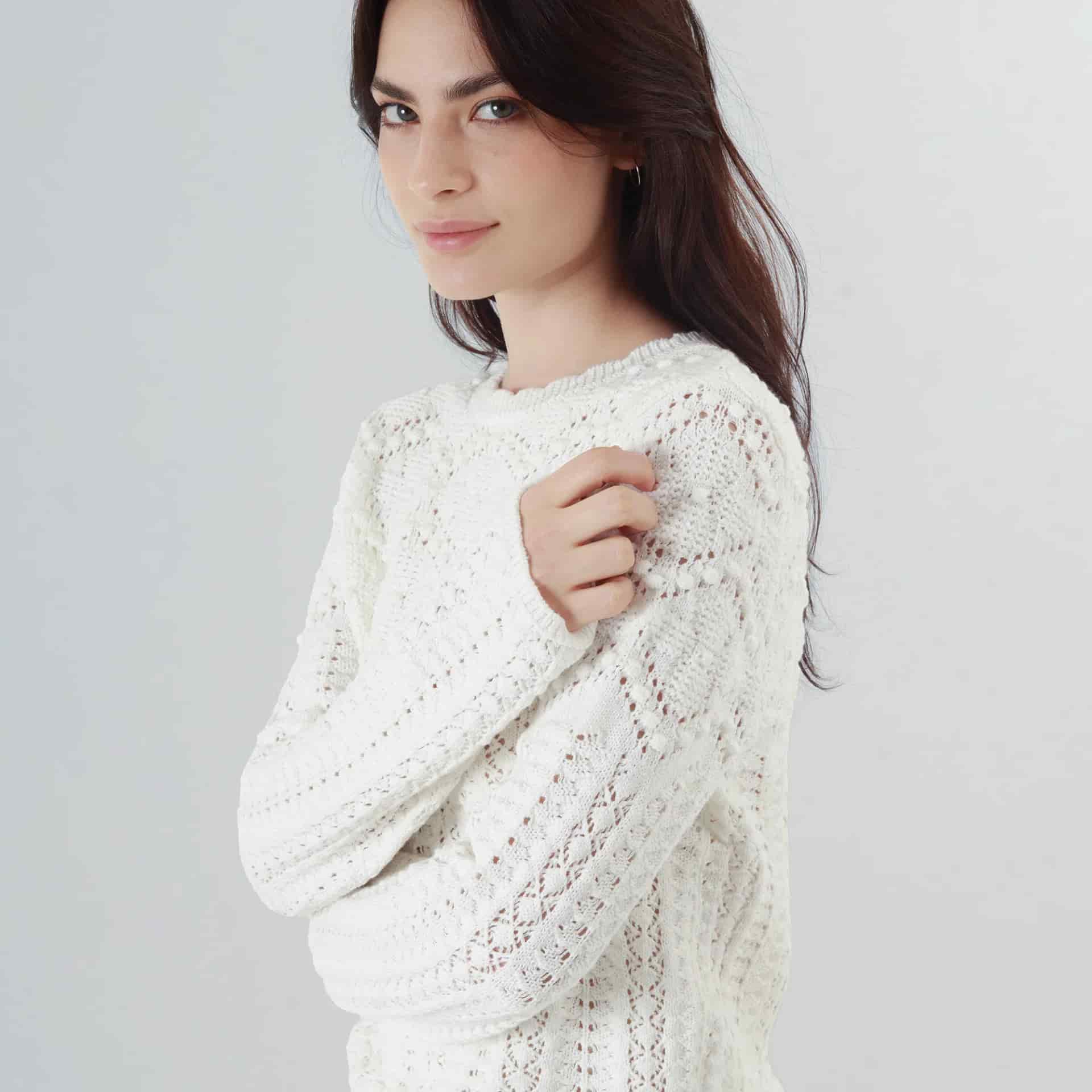 Sweater Cuello Redondo Manga Larga - miniatura 1