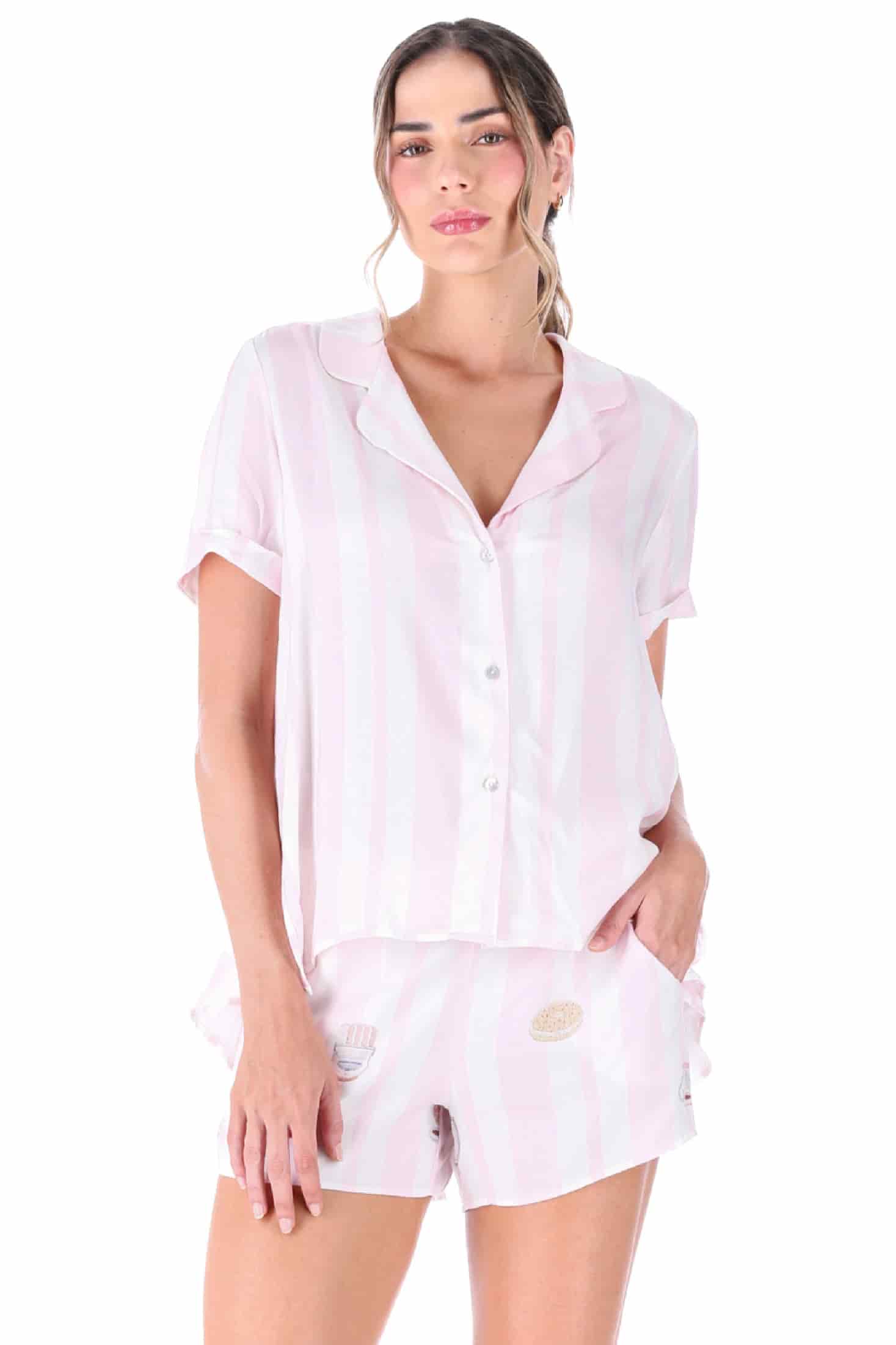 PIJAMA SHORT ELLIPSE SOÑADORA ESTAMPADO - miniatura 1