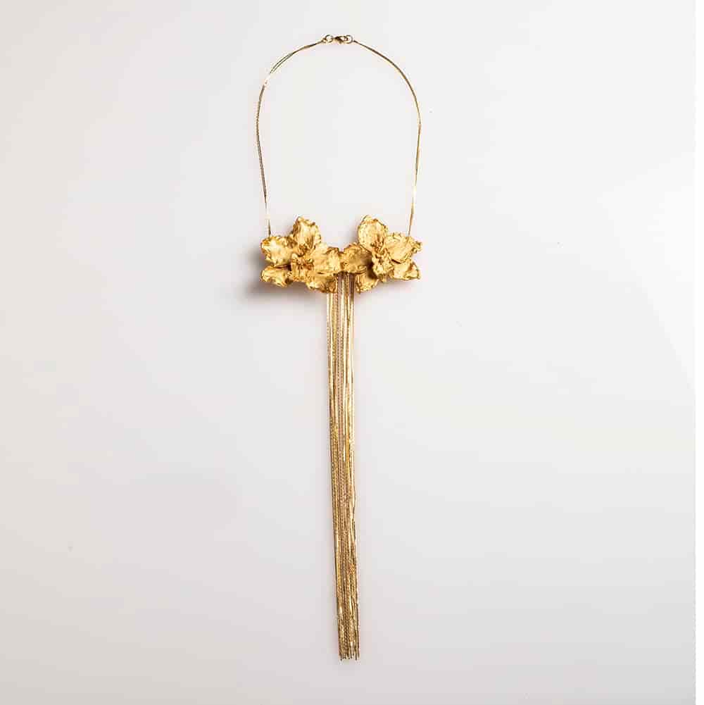 Wilsonara Orchid and Chains Necklace - miniatura 1