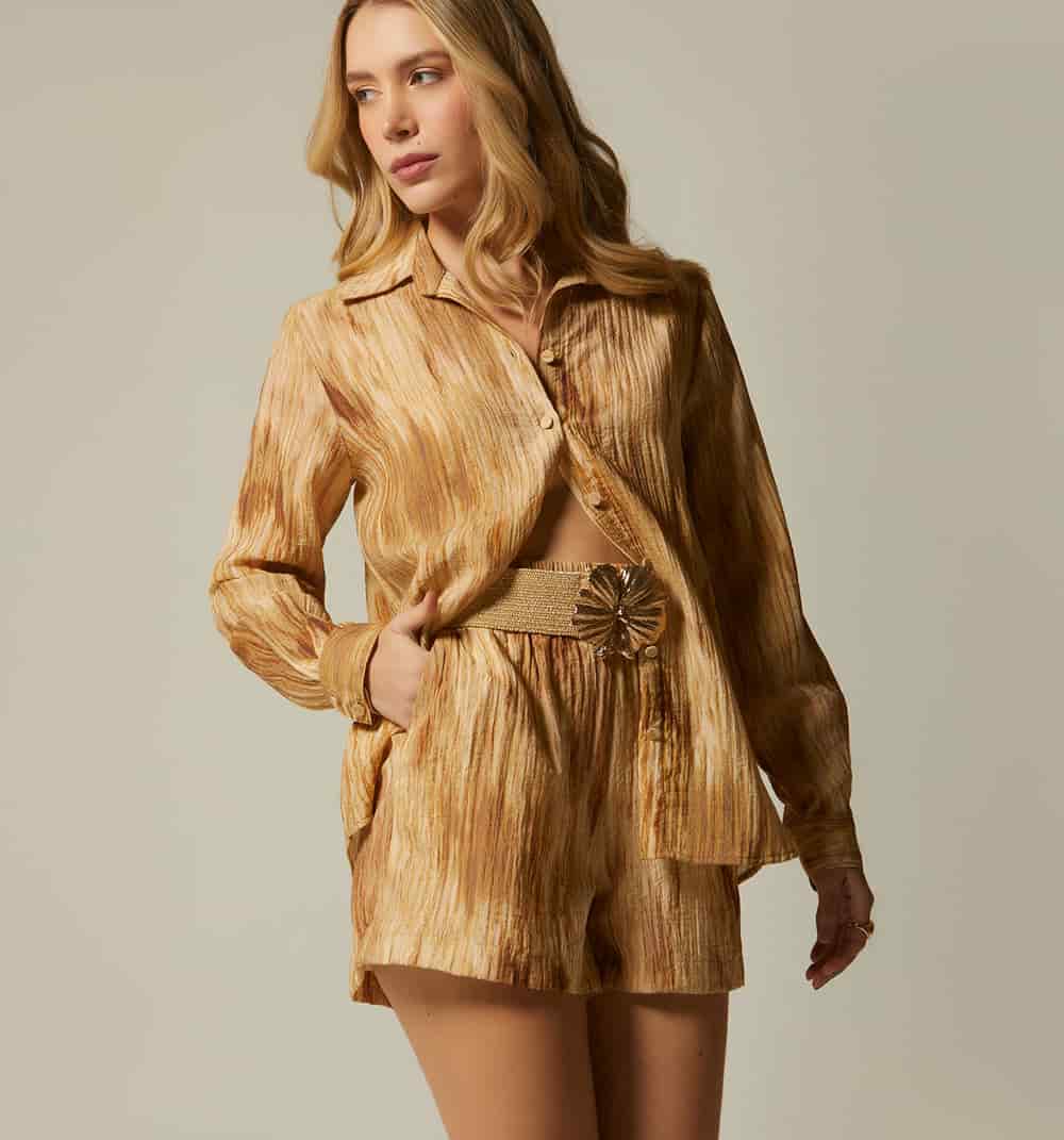 Blusa camisera manga larga - miniatura 2