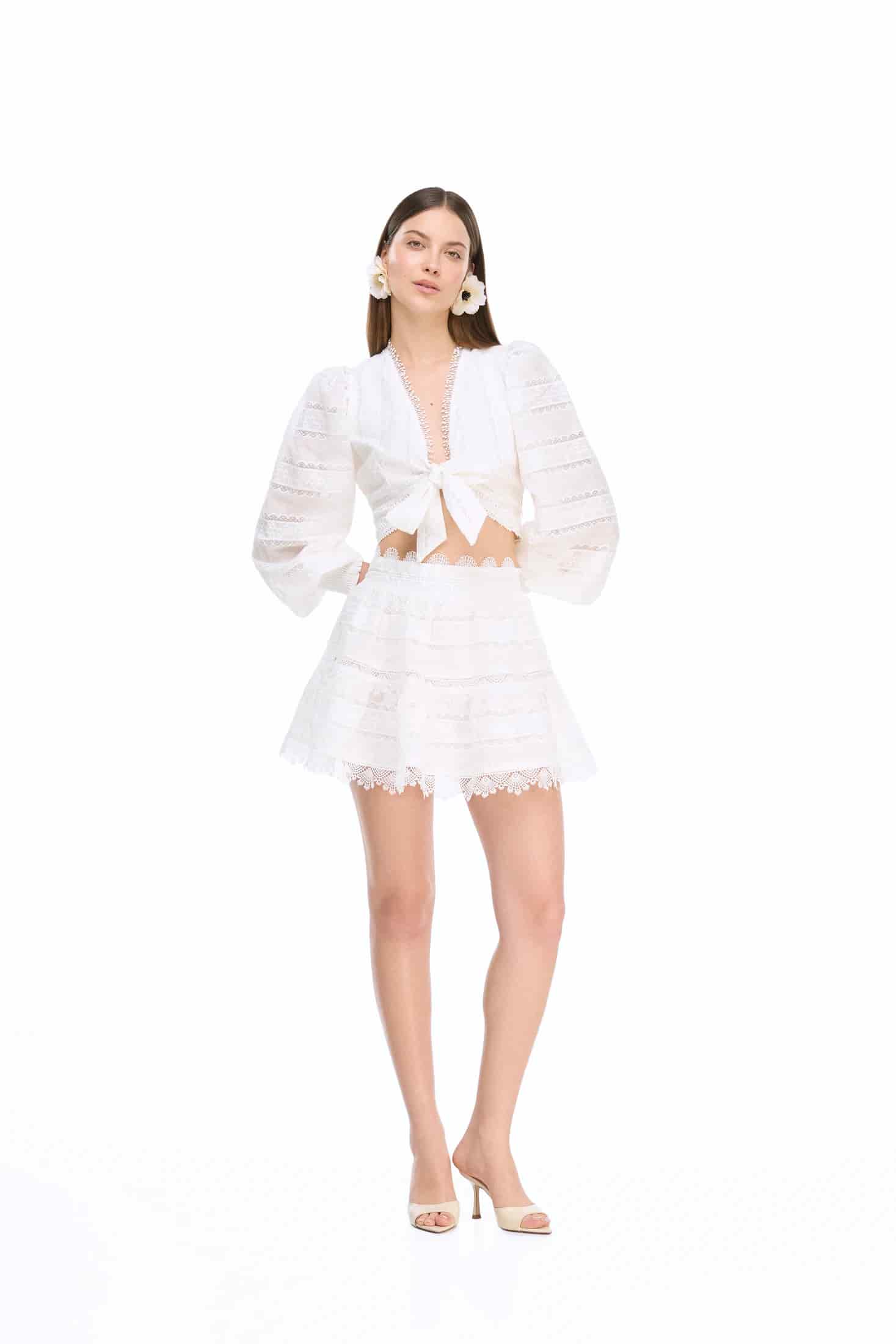 FIRA SKIRT WHITE - miniatura 1
