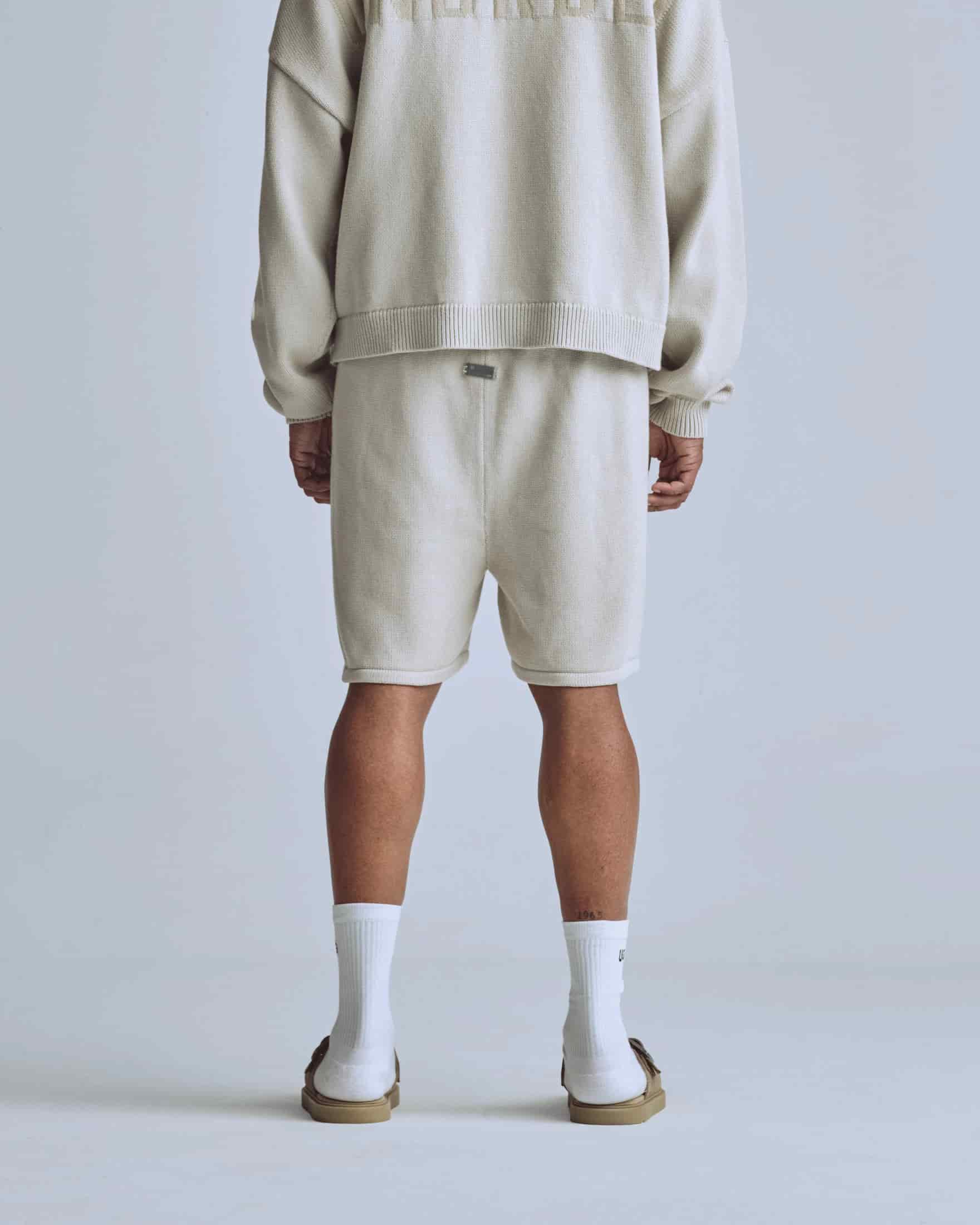 Basics UNDRGLD Knitted Shorts Cream - miniatura 6