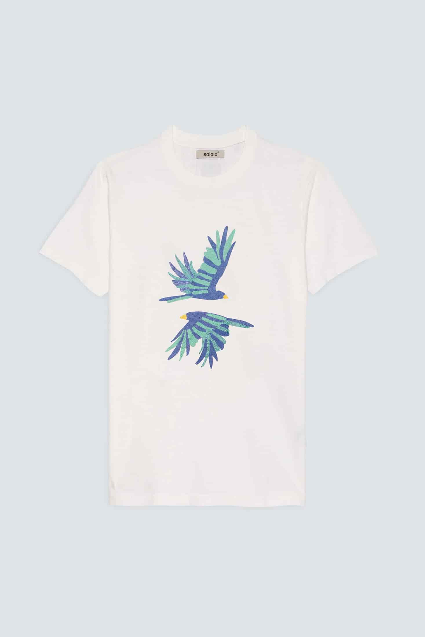 Men's cotton t-shirt blue prosperita - miniatura 1