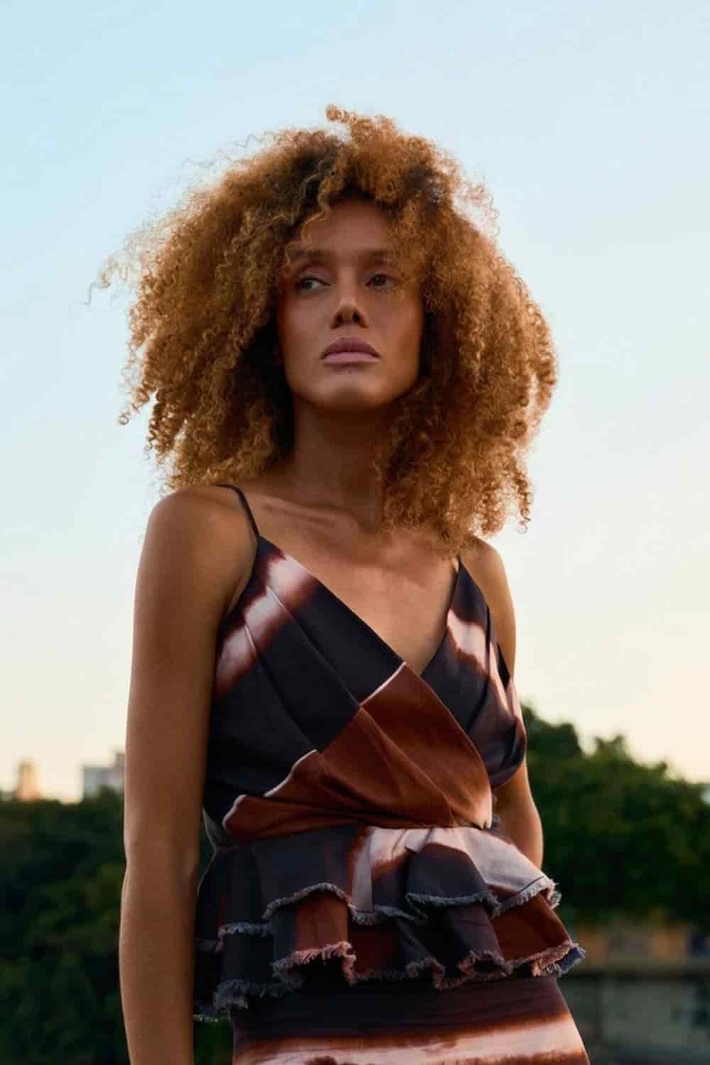 Blusa sumatra natural terracota - miniatura 3