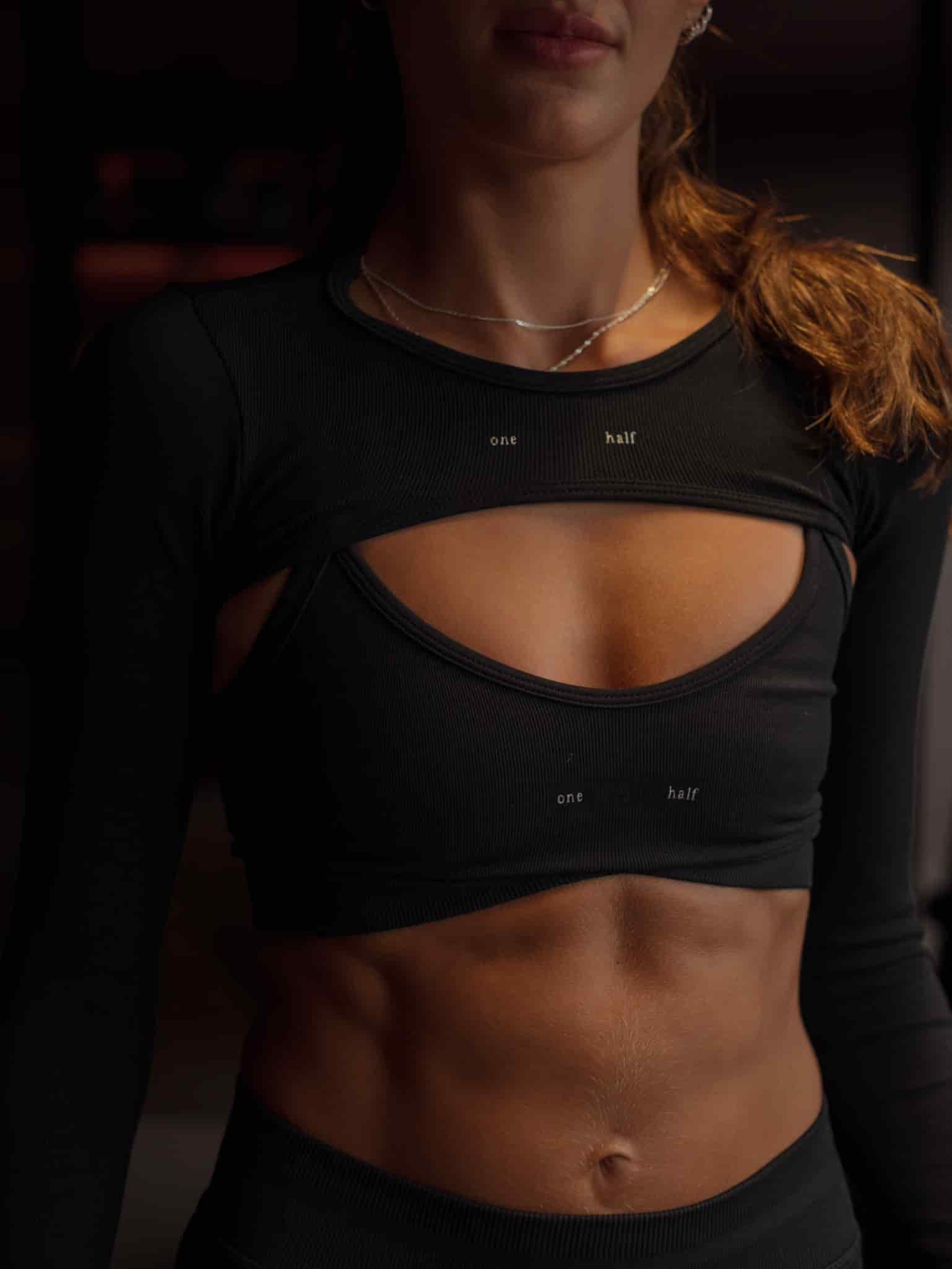 OVERLAY SEAMLESS CROP TOP - SHADOW - miniatura 11