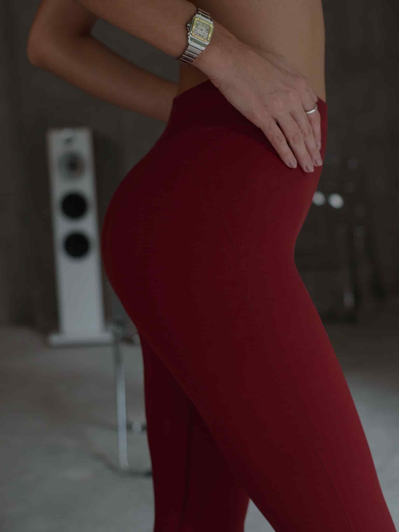 WIRED LINES SEAMLESS LEGGINGS - RED UNDERTONE - miniatura 6