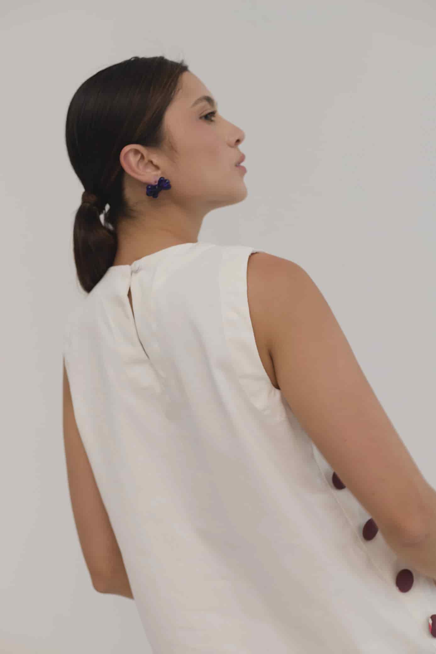 Vestido Anfitriona Cherries Crudo - miniatura 14