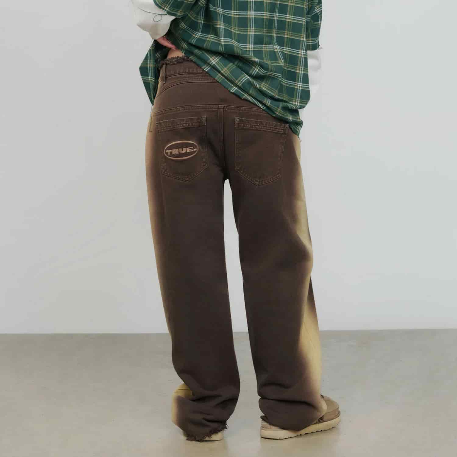 Sideburn Mid-Rise Pants - Brown - miniatura 9