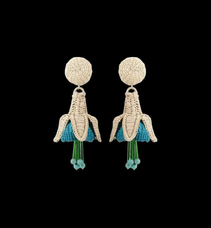Aretes Fuchsia Azul - miniatura 1