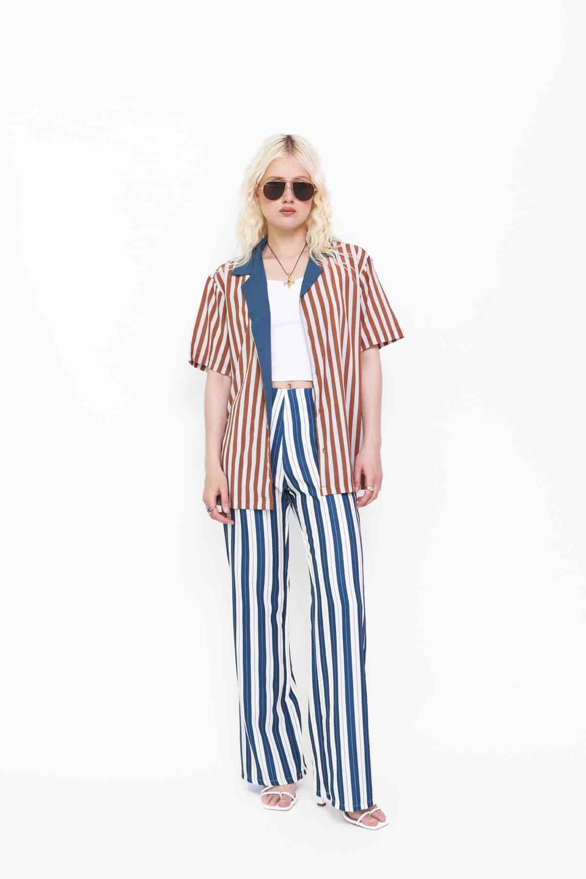 Camp Shirt in Rust Stripes - miniatura 1