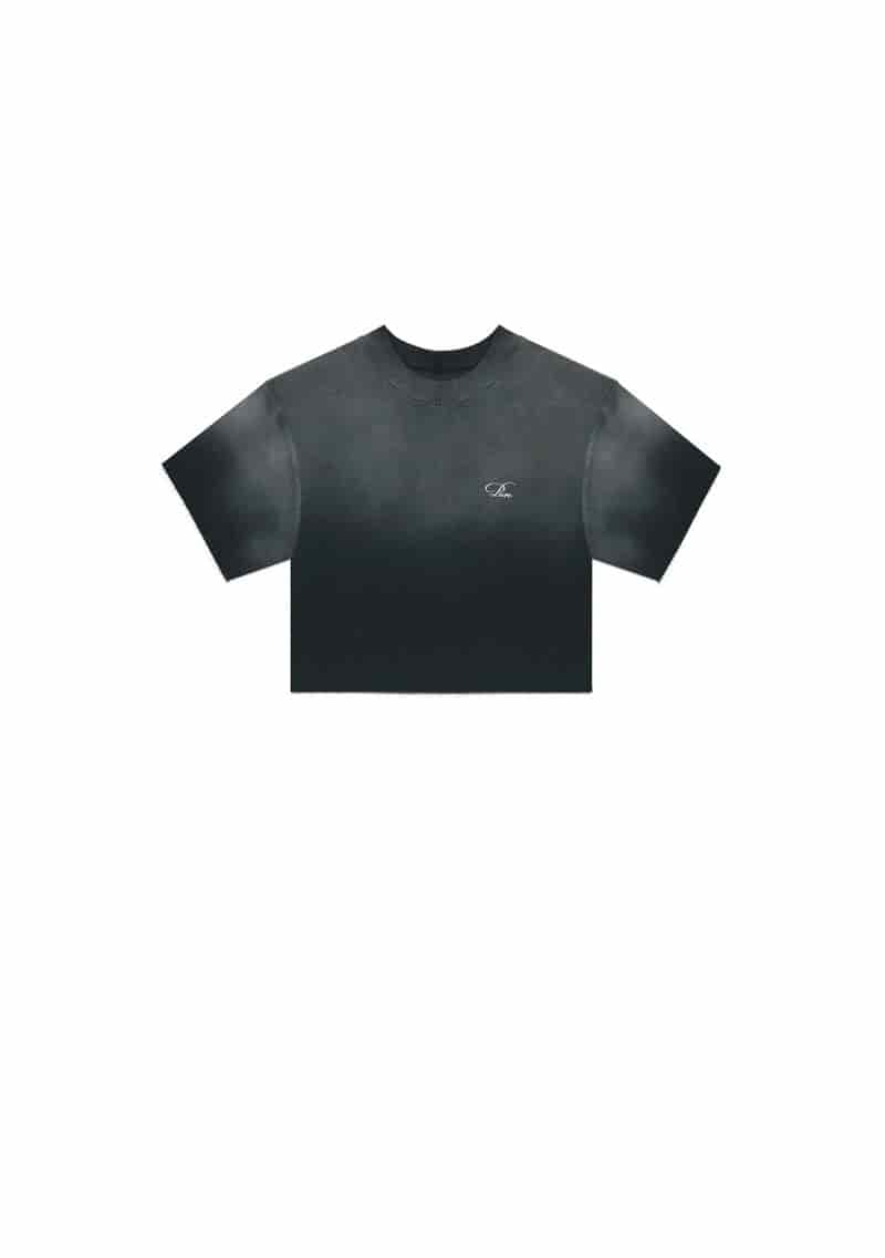 Monclair washed black Crop top - miniatura 1