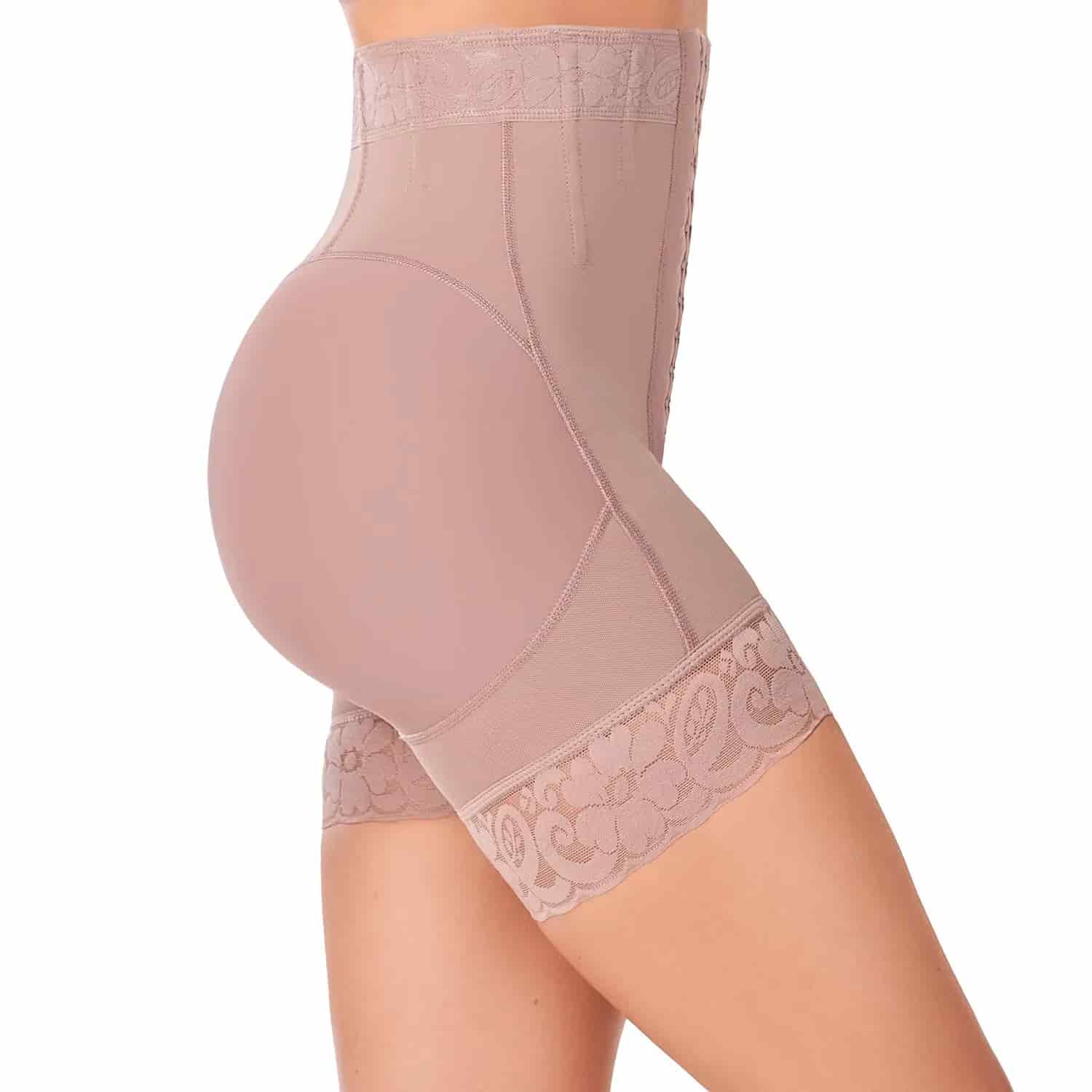 Short Alto Levanta Cola Broches Reloj de Arena Mujer - miniatura 17