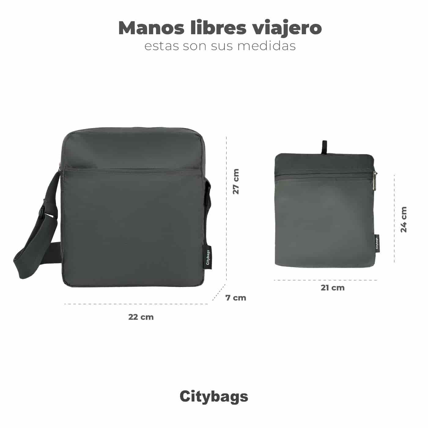 Bolso Manos Libres Viajero puffer Verde Militar - miniatura 5