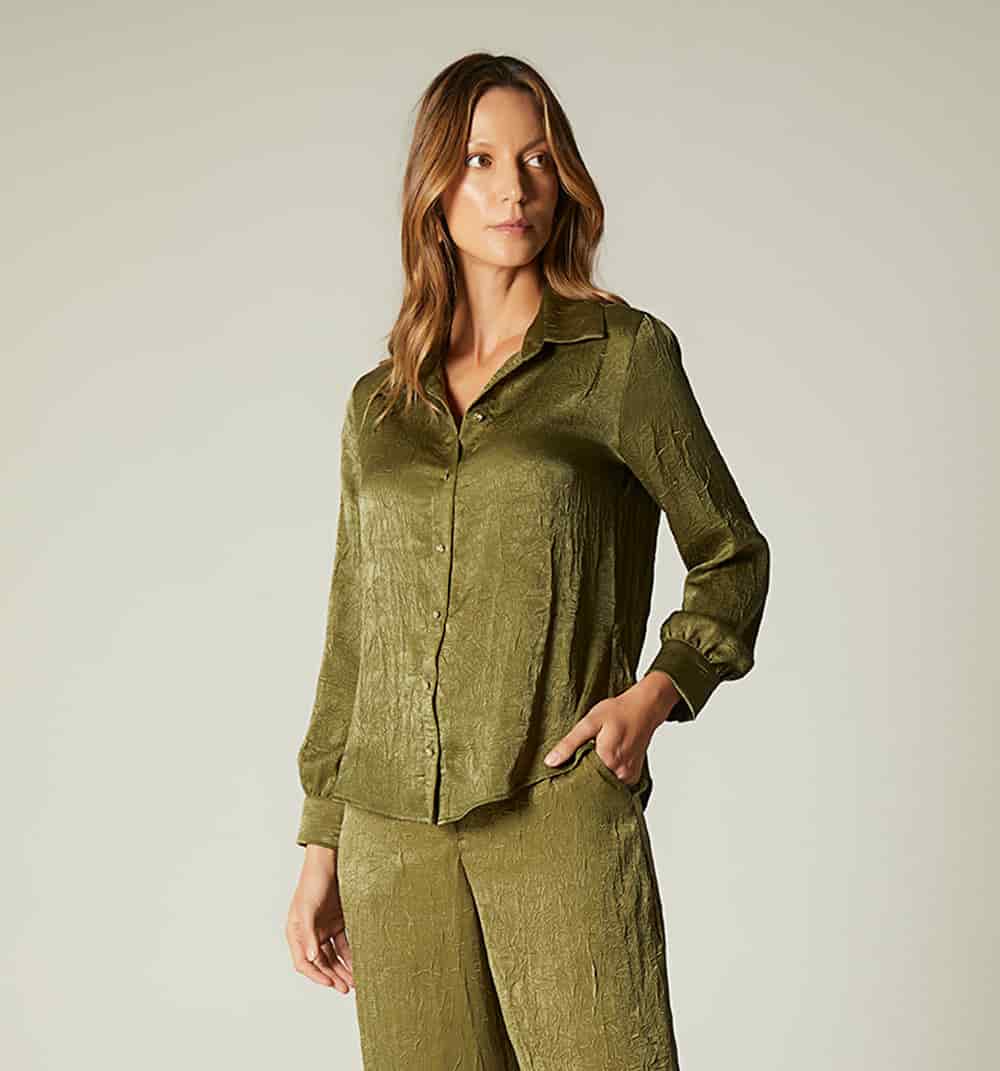 Blusa camisera manga larga - miniatura 10