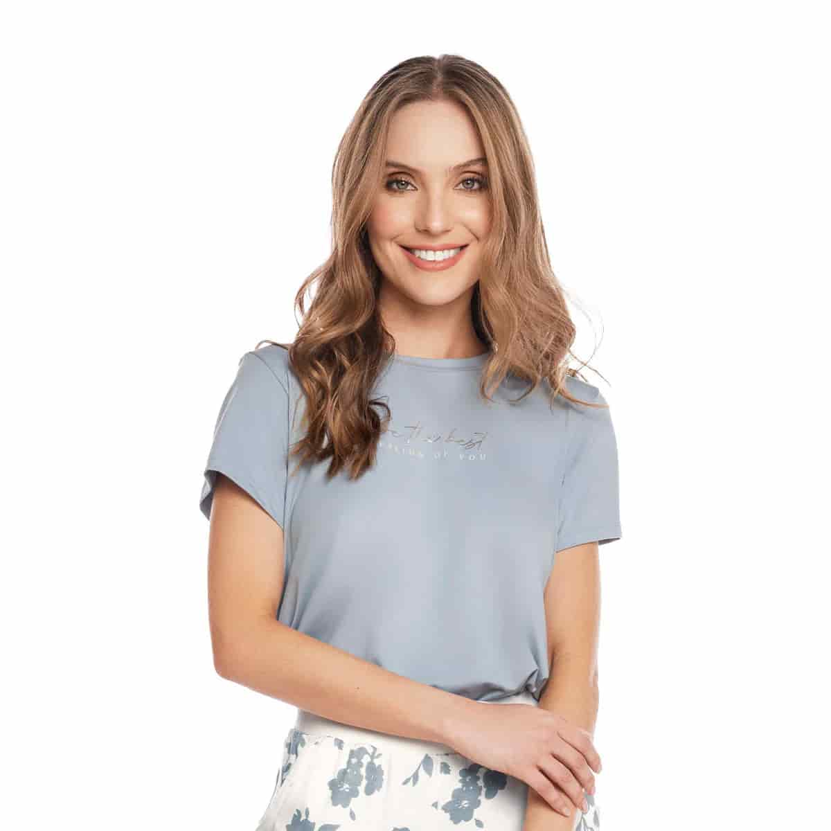 CAMISETA DE PIJAMA CON ESTAMPADO EN DELANTERO - miniatura 4