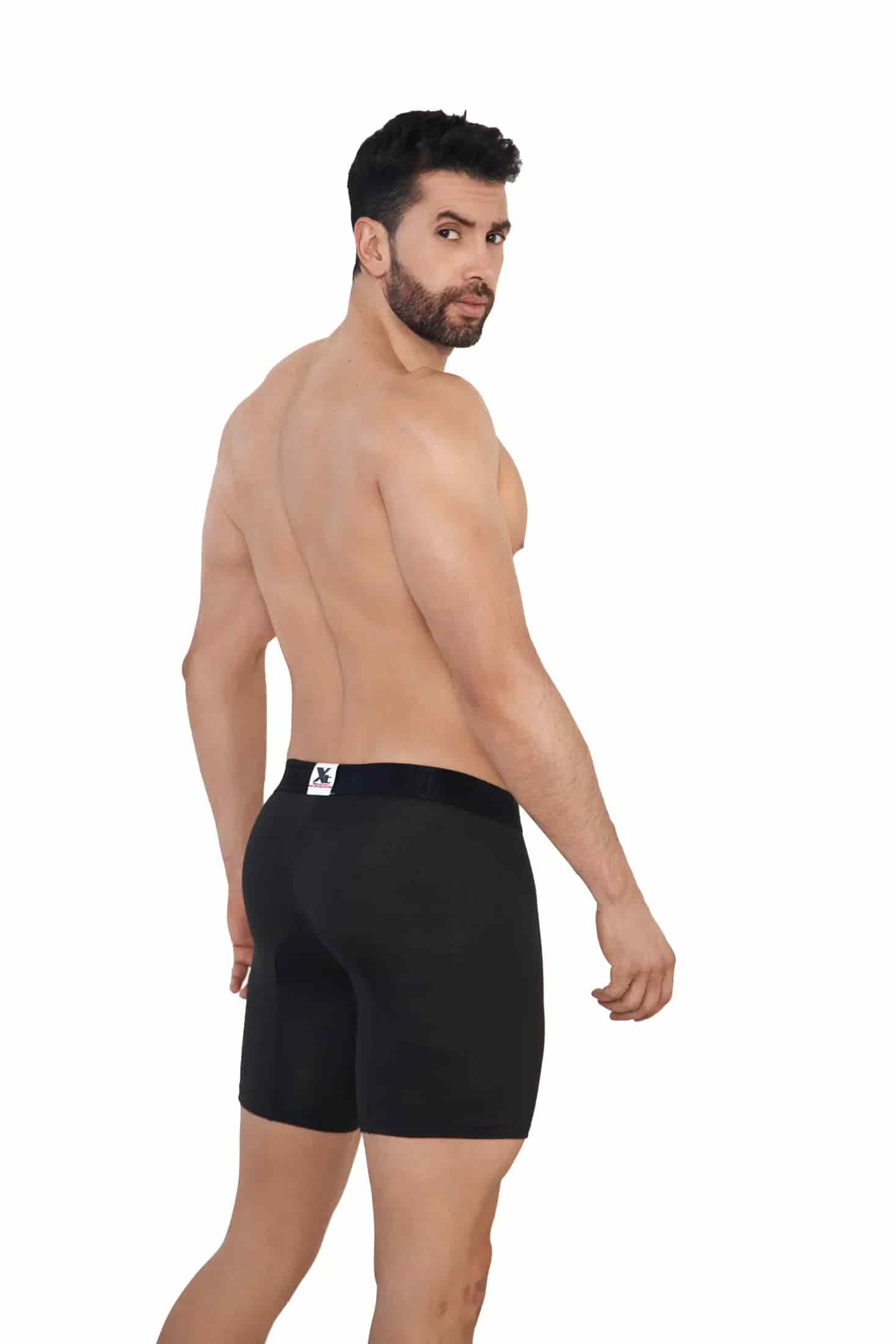 BOXER MICROFIBRA JACQUARD ESPIGA  NEGRO - miniatura 2