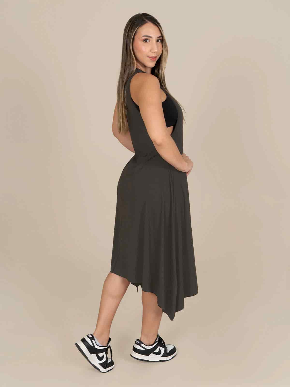 Vestido danila melon negro - miniatura 3