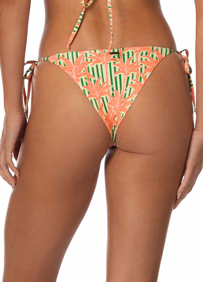 Maaji Blooming Stripes Sunning Low Rise Tie Side Bikini Bottom - miniatura 3