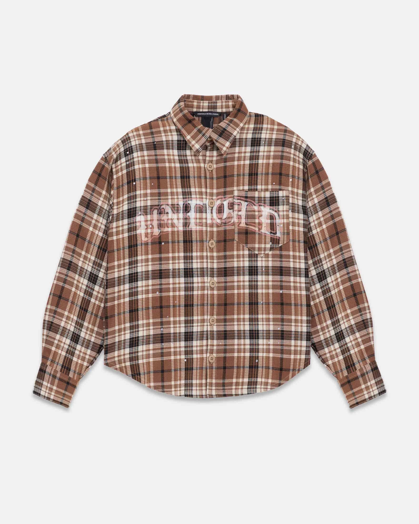 Act 1 Faith Flannel Shirt Plaid Brown - miniatura 1