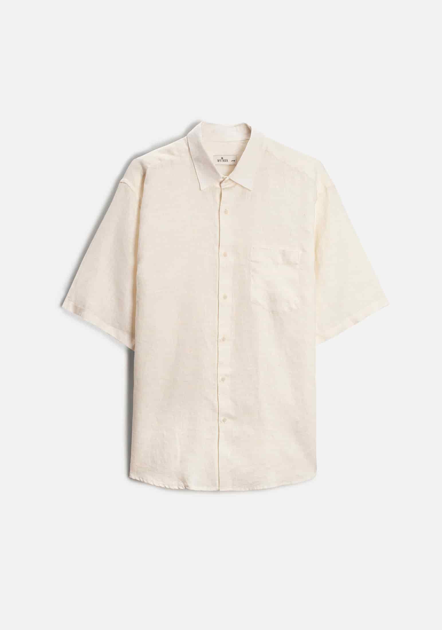 Camisa H Harlem Unicolor Marfil - miniatura 1