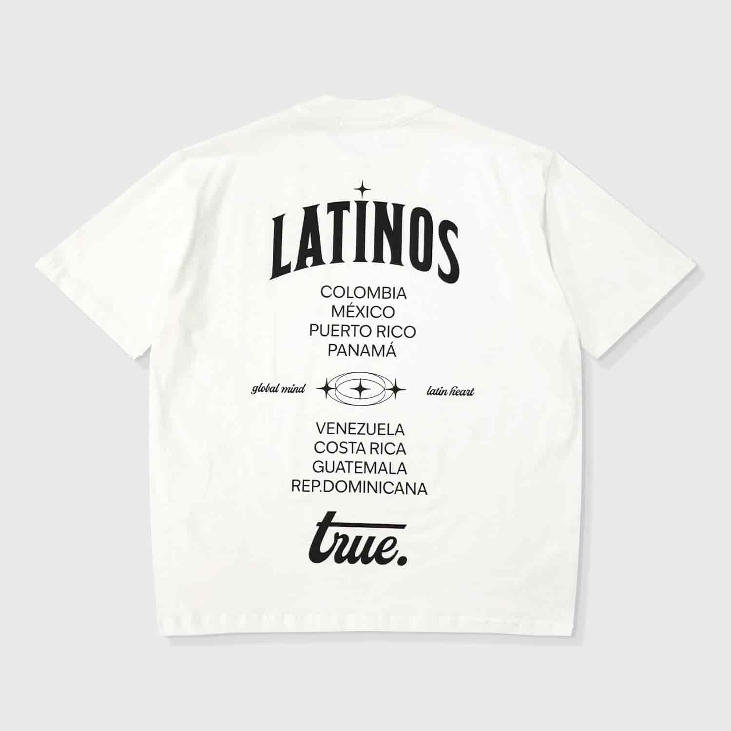 Latinos Oversized T-Shirt - Cream - miniatura 1
