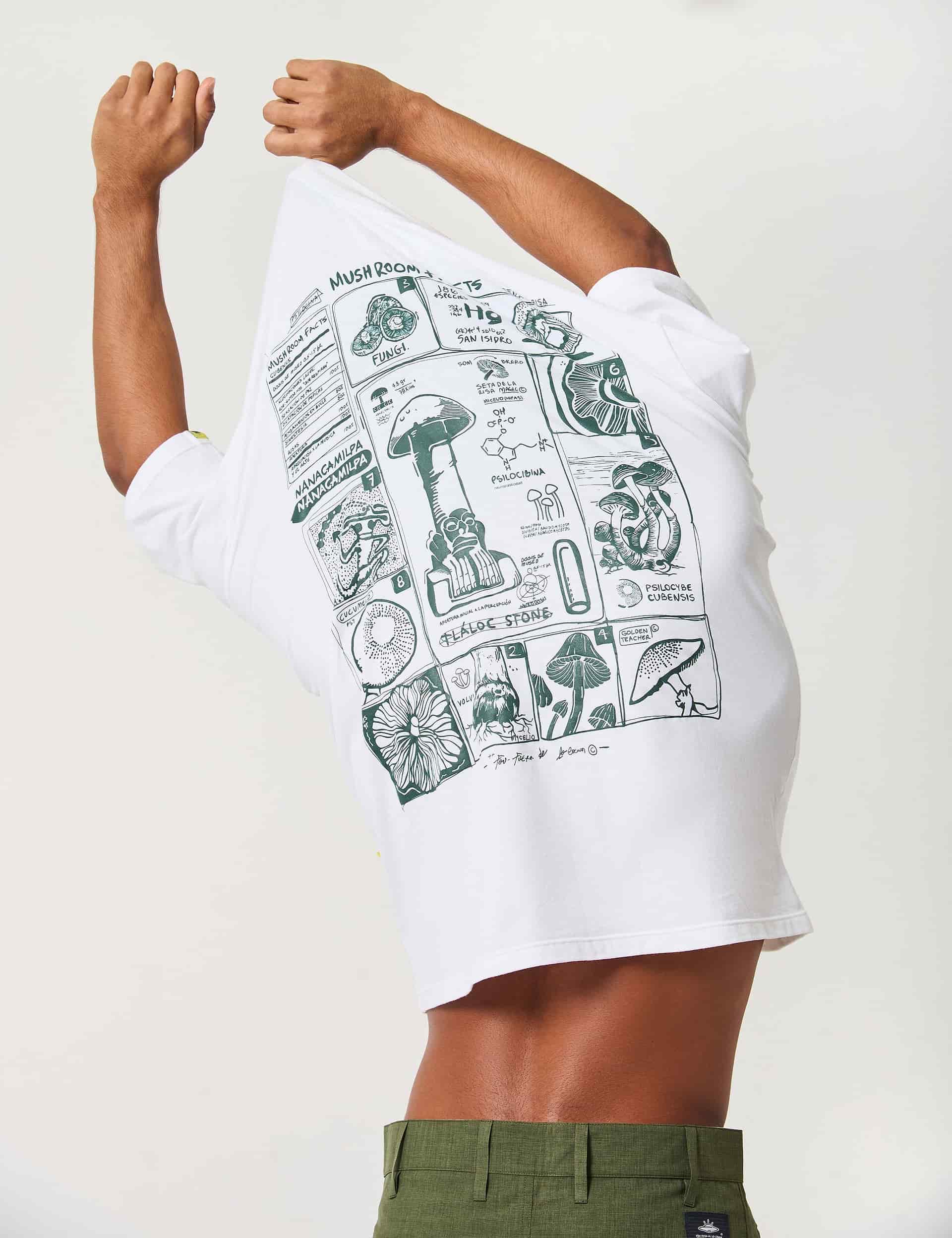 Camiseta Oversize Micelio crudo Unisex - miniatura 1