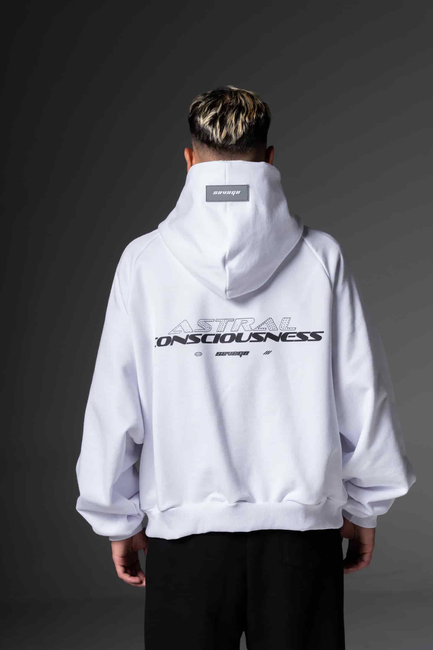 Hoodie Boxy Astral Pedrería  400 gramos - miniatura 2