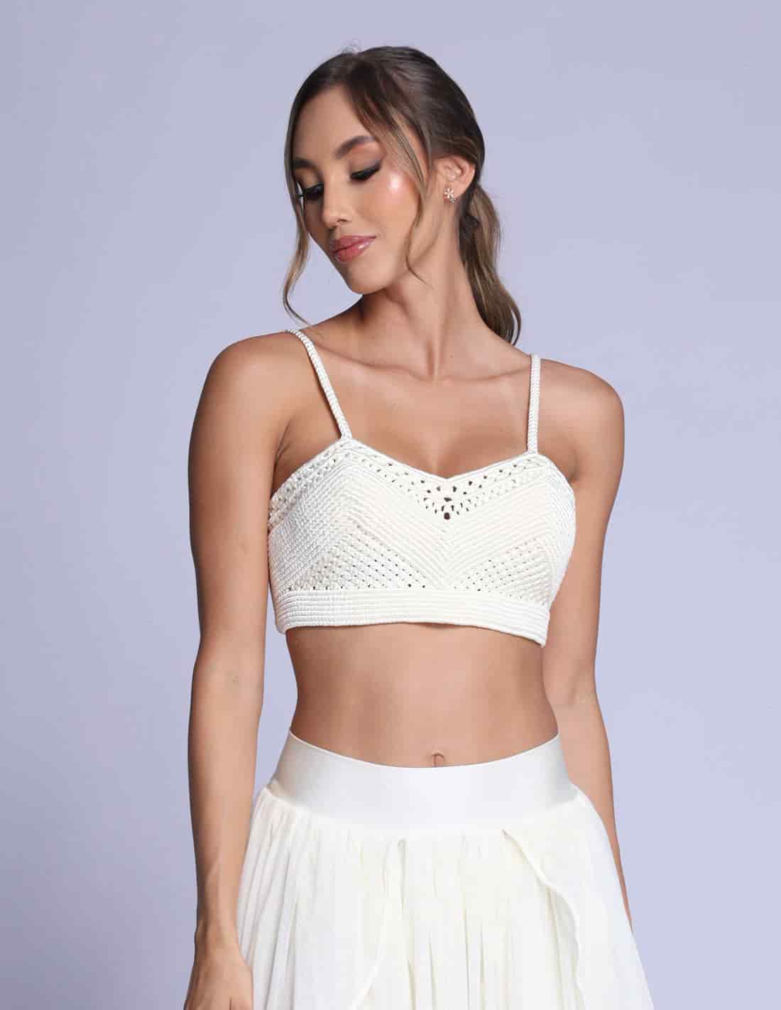 Crop Top Artesia Marfil - miniatura 1