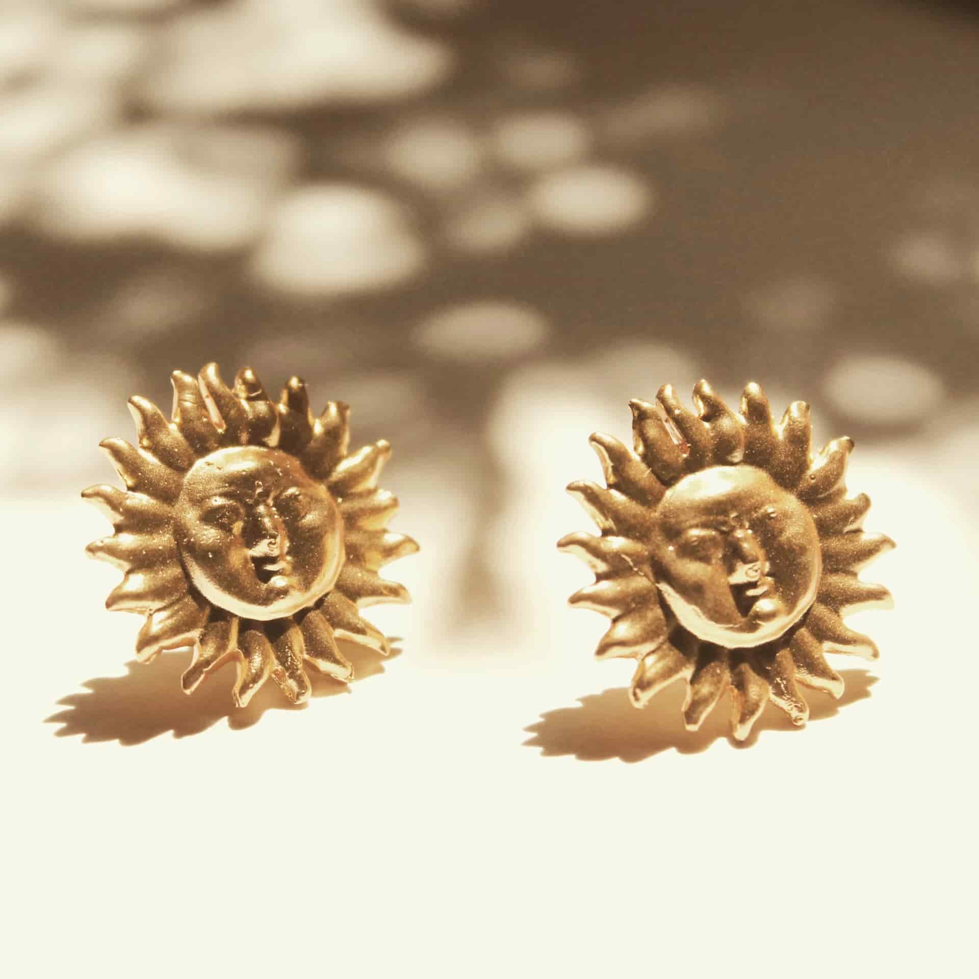 Aretes de sol con cara completa - miniatura 4