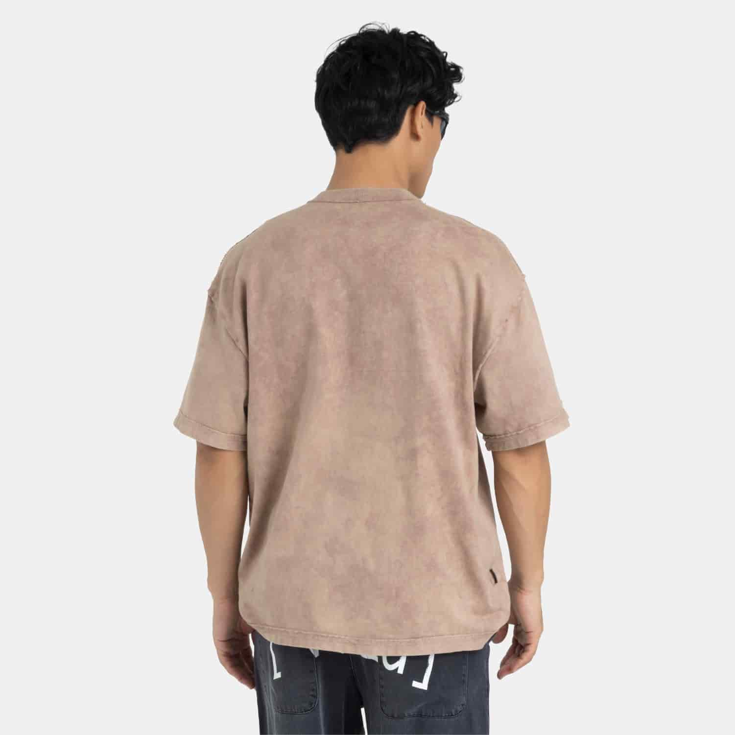 Acid Washed Boxy Tee Mocca - miniatura 5
