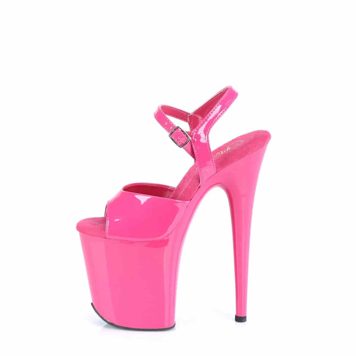 Sandalias Plataforma Fucsia Charol Tacón 20 cm - miniatura 3