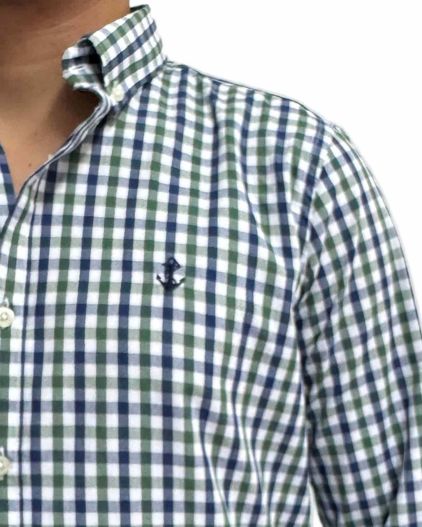 Camisa Cuadros Azul y Verde - miniatura 5